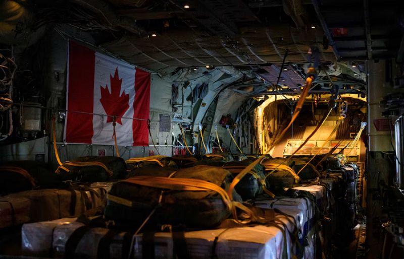 Canada airdrops humanitarian aid into Gaza, accuses Israel of breaching international law