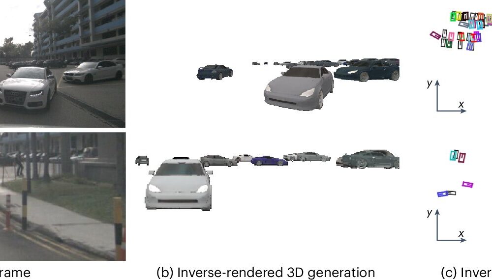 AI method reconstructs 3D scene details from simulated images using inverse rendering