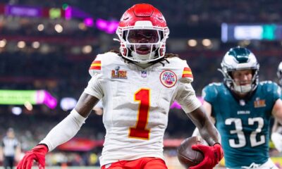 Chiefs’ Xavier Worthy reacts after Taylor Swift reveals how excited she was team drafted him