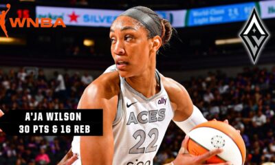 DOMINANCE CONTINUES 😤 A'ja Wilson drops 30 PTS & 16 REB for her 16th double-double 💪