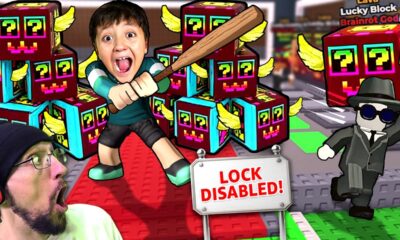 Defend 20 Lucky Blocks with No LOCK! (Roblox Steal a Brainrot)