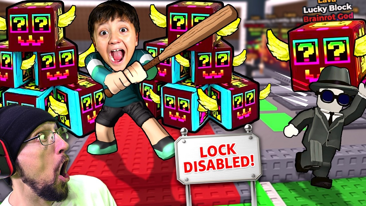 Defend 20 Lucky Blocks with No LOCK! (Roblox Steal a Brainrot) Defend 20 Lucky Blocks with No LOCK! (Roblox Steal a Brainrot)