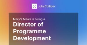 Director of Programme Development at Mary's Meals - United Kingdom