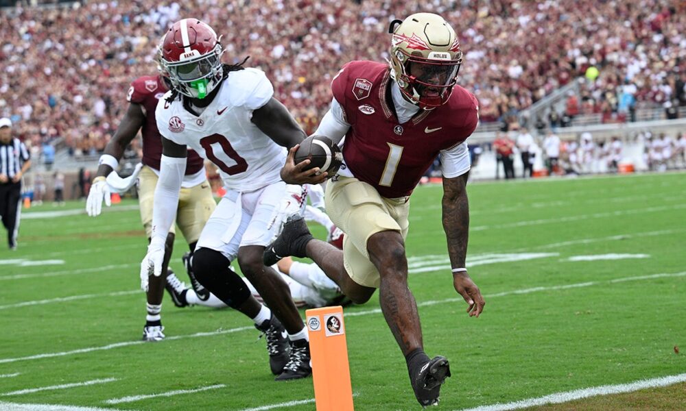 Florida State stuns Alabama to bring Crimson Tide’s season-opener win streak to abrupt end