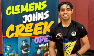 Pakistan’s Ashab Irfan secures Johns Creek Open squash title in US