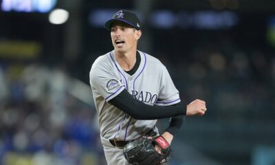 Rockies pitcher Jimmy Herget’s postgame shirt sends playful message: ‘My arm hurts’