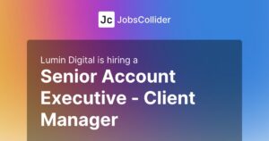 Senior Account Executive - Client Manager at Lumin Digital - United States