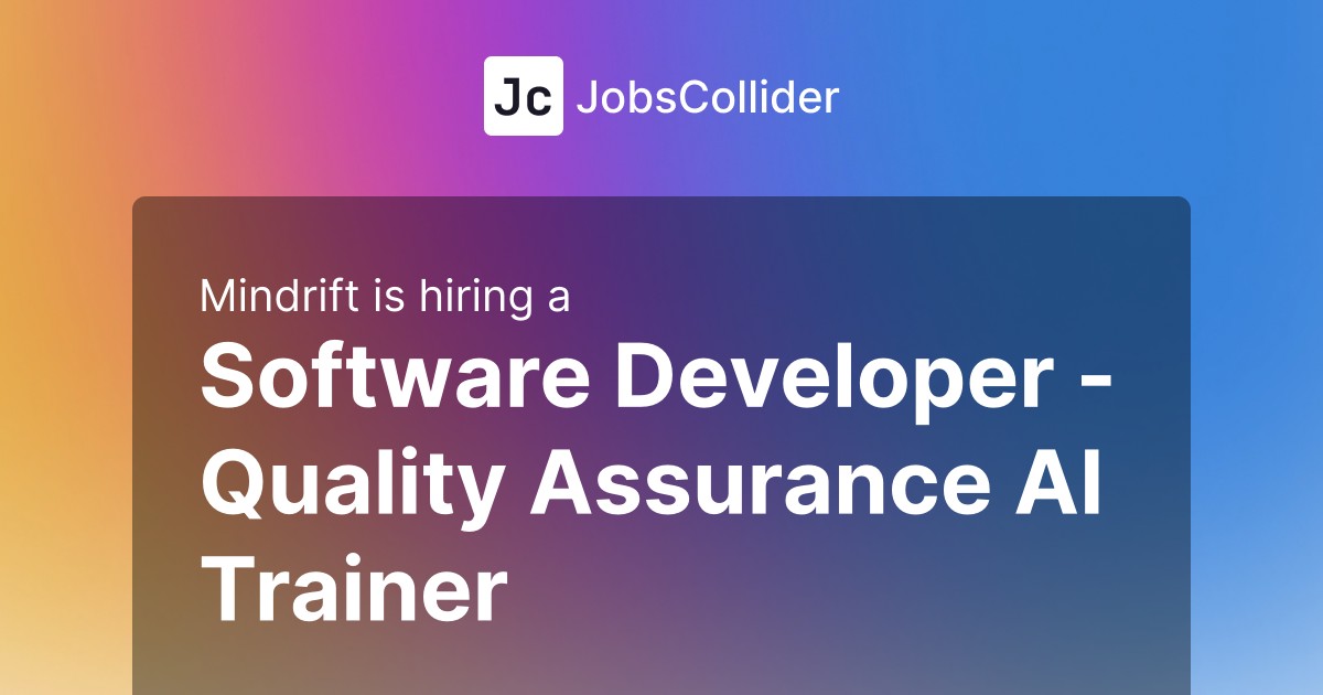 Software Developer – Quality Assurance AI Trainer at Mindrift – United Kingdom Software Developer – Quality Assurance AI Trainer at Mindrift – United Kingdom
