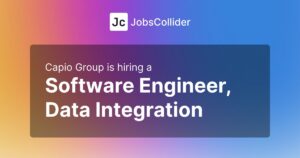 Software Engineer, Data Integration at Capio Group - Worldwide