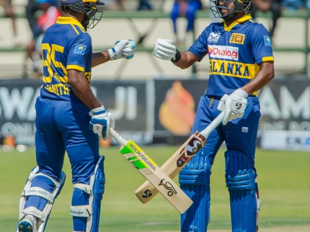 Sri Lanka down Zimbabwe in first ODI | The Express Tribune Sri Lanka down Zimbabwe in first ODI | The Express Tribune