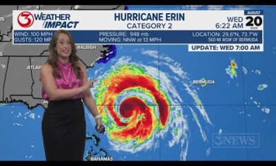 TROPICAL UPDATE: Outer bands of Hurricane Erin reach North Carolina, a few storms along the Texas Gu