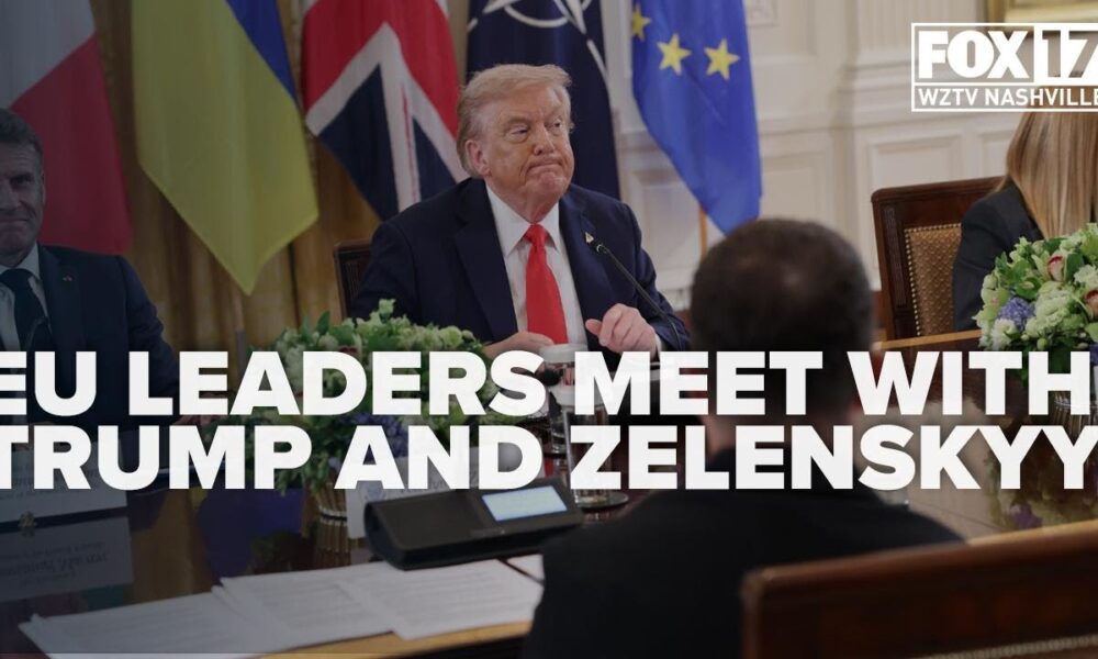 Trump, Zelenskyy, and EU leaders discuss possible ceasefire