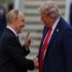 Trump and Putin exchange handshake as Alaska summit begins