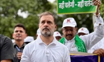 Indian police briefly detain Rahul Gandhi during protest march