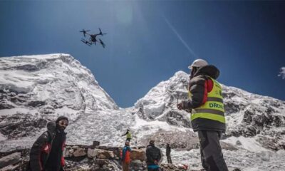 Drones take on Everest’s garbage