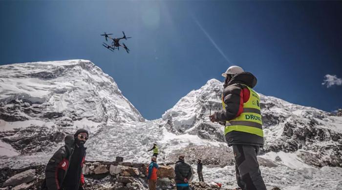 Drones take on Everest’s garbage