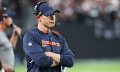 Bears coach Ben Johnson’s awkward exchange with NFL reporter sparks social media frenzy