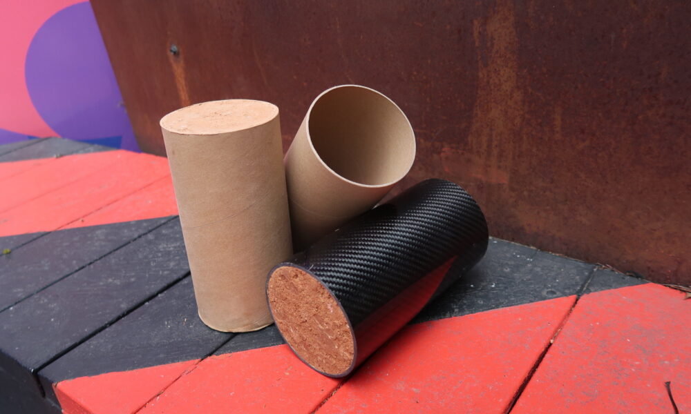Cardboard and earth combine to create low-carbon alternative to concrete