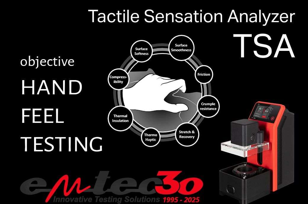 Emtec to showcase TSA Tactile Sensation Analyzer at ITMA ASIA + CITME Emtec to showcase TSA Tactile Sensation Analyzer at ITMA ASIA + CITME