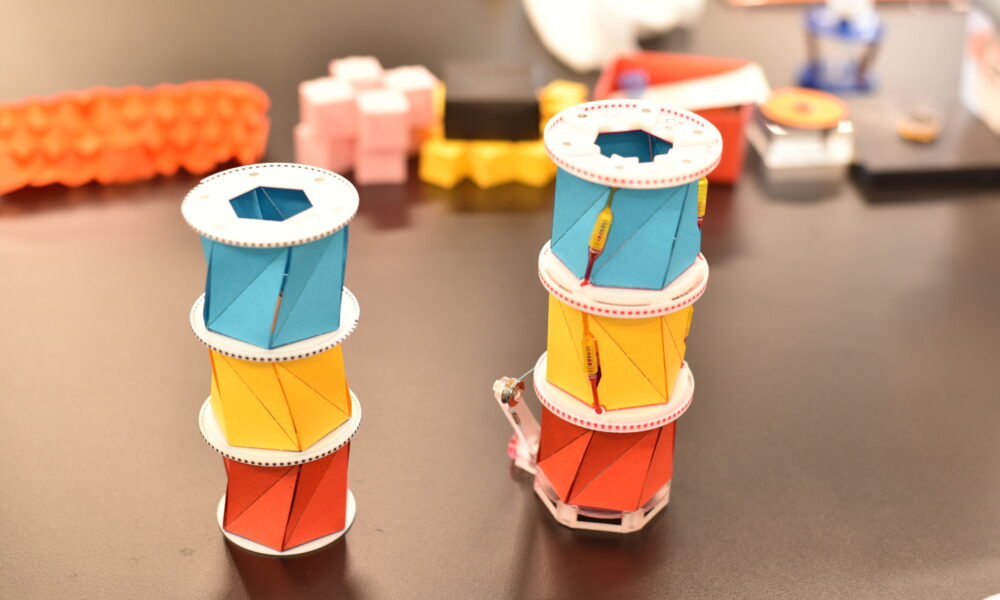 Engineers design origami structures that change shape and stiffness on demand