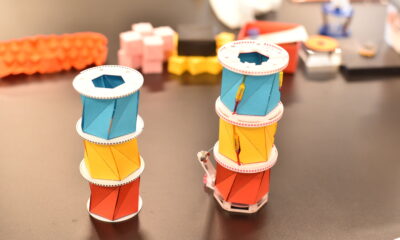 Engineers design origami structures that change shape and stiffness on demand