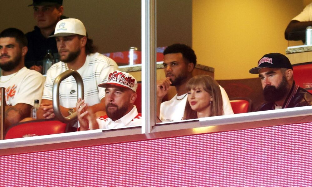 ‘I got one more ring from it’: Travis Kelce talks engagement to Taylor Swift in Brazil