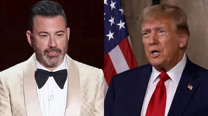 Jimmy Kimmel pokes fun at Trump after escalator incident