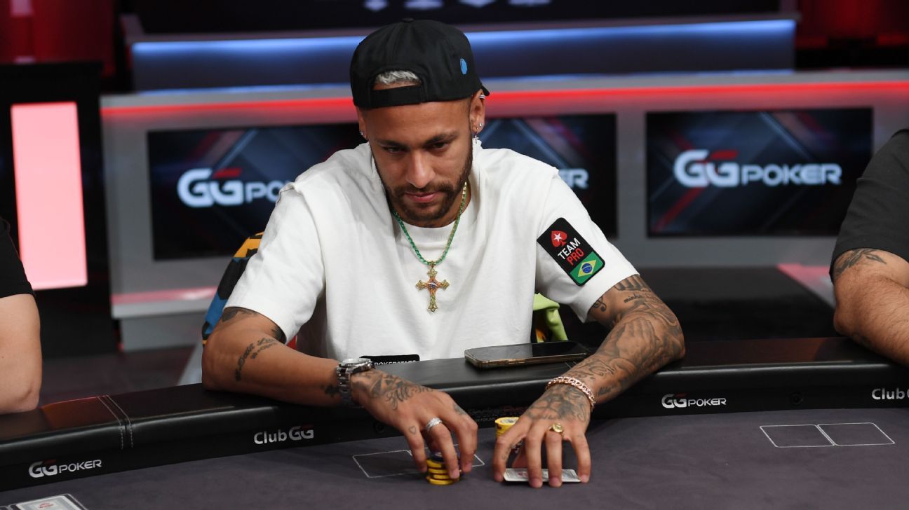 Neymar falls flat, finishes last at final table of online poker tournament