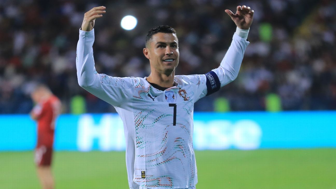 Ronaldo equals WCQ goal record in Portugal win Ronaldo equals WCQ goal record in Portugal win