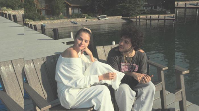 Selena Gomez cozies up with fiance Benny Blanco on pre wedding trip Selena Gomez cozies up with fiance Benny Blanco on pre wedding trip