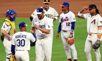 Sign my jersey! Everyone wants a Clayton Kershaw souvenir — including his opponents