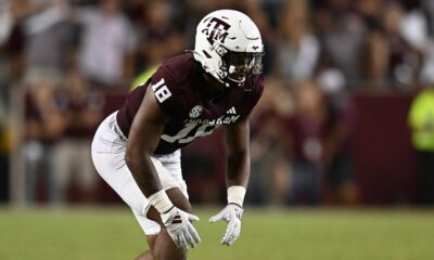 Texas A&M’s Cashius Howell delivers historic feat with three consecutive quarterback sacks against Utah State