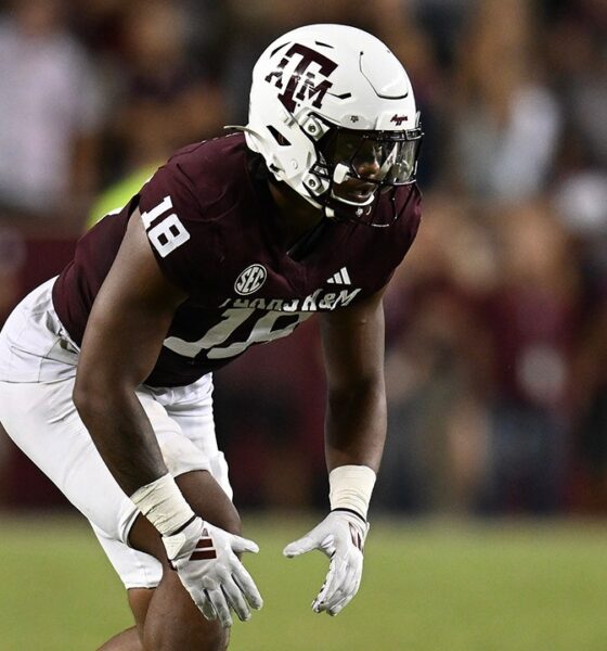 Texas A&M’s Cashius Howell delivers historic feat with three consecutive quarterback sacks against Utah State