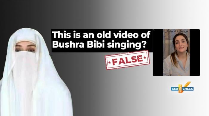 Viral clip falsely claims to show Bushra Bibi singing