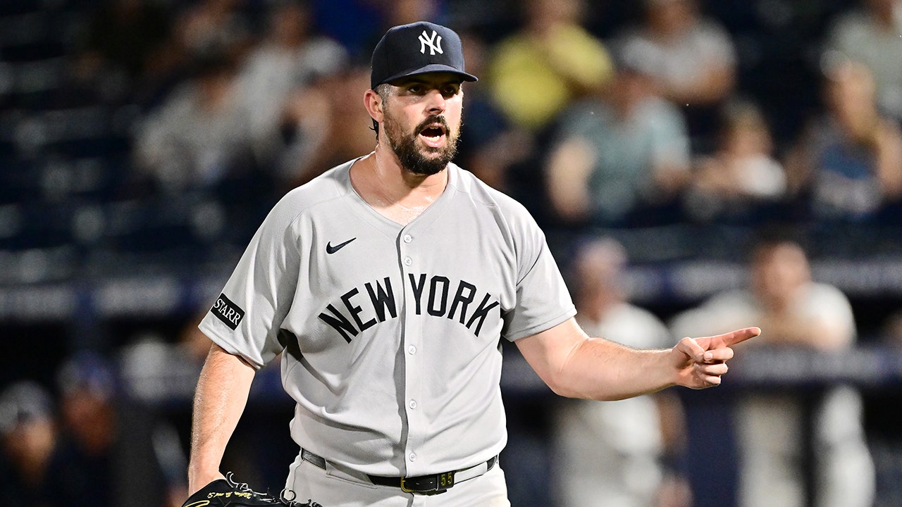 Yankees pitcher Carlos Rodón’s wife, Ashley, questions umpires after New York’s tense series win over Astros