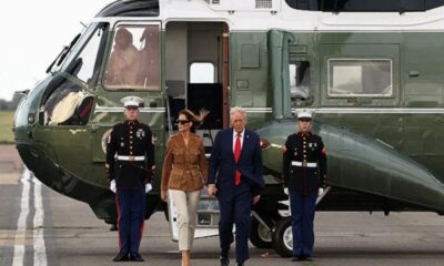 Trump’s helicopter makes emergency landing at Luton