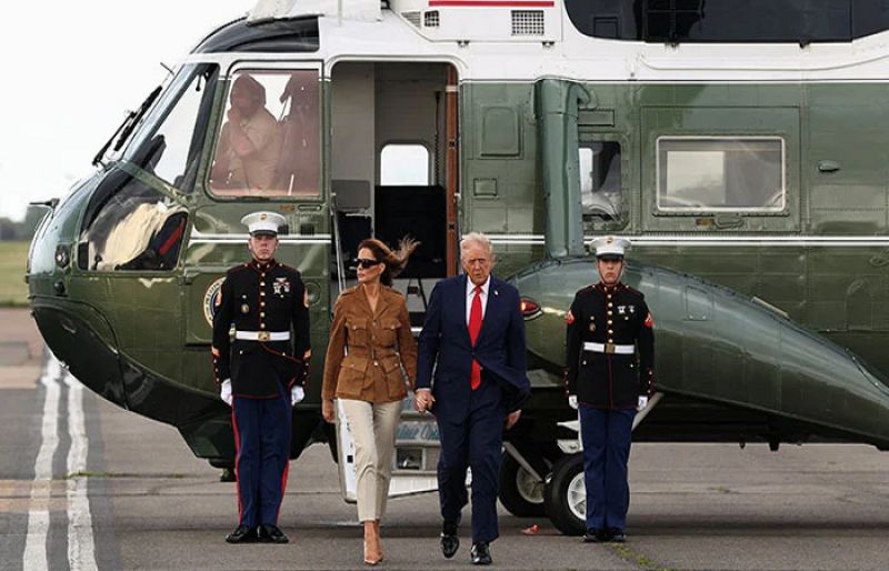 Trump’s helicopter makes emergency landing at Luton Trump’s helicopter makes emergency landing at Luton