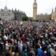 Thousands march in central London to protest Trump’s second state visit