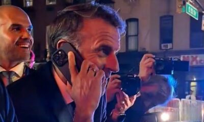 Macron forced to wait roadside as Trump’s motorcade rolls through New York