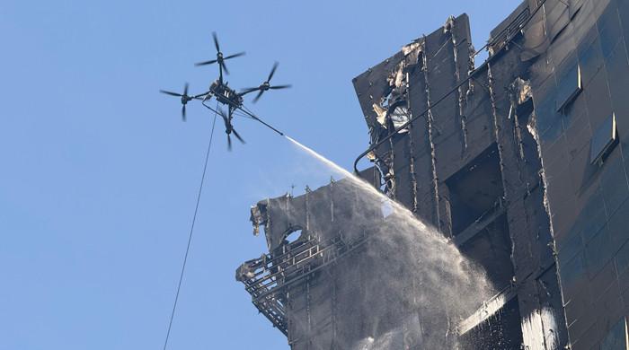 ‘Shaheen’ drones used to extinguish fire in Dubai