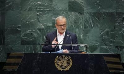 Iran’s president tells UN Tehran will never seek to build nuclear bomb