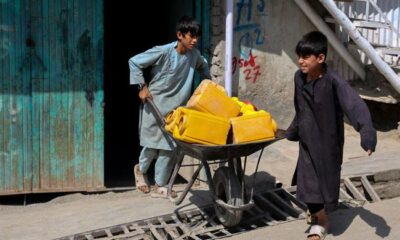 Kabul’s wells run dry, driving children out of class and into water queues