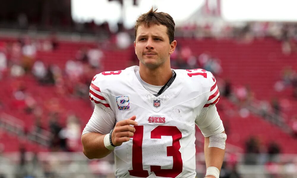 49ers to be without Brock Purdy, Ricky Pearsall due to injuries in game vs Buccaneers
