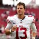 49ers to be without Brock Purdy, Ricky Pearsall due to injuries in game vs Buccaneers