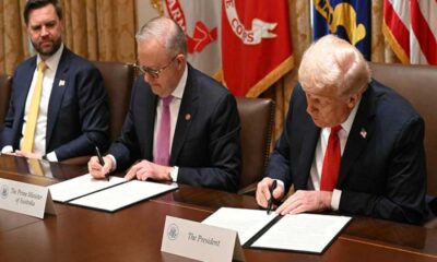 US-Australia rare earths agreement signed, Trump promises submarines