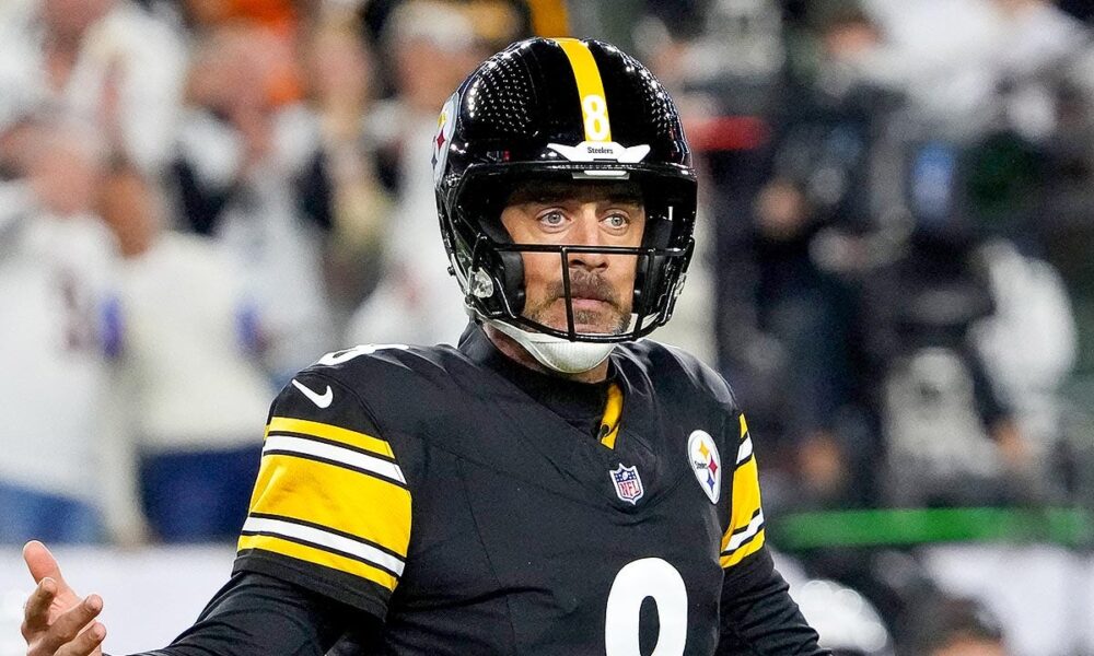 Aaron Rodgers tells 311-pound Steelers teammate to stop tackling him after touchdowns: ‘I’m 41’ Aaron Rodgers tells 311-pound Steelers teammate to stop tackling him after touchdowns: ‘I’m 41’