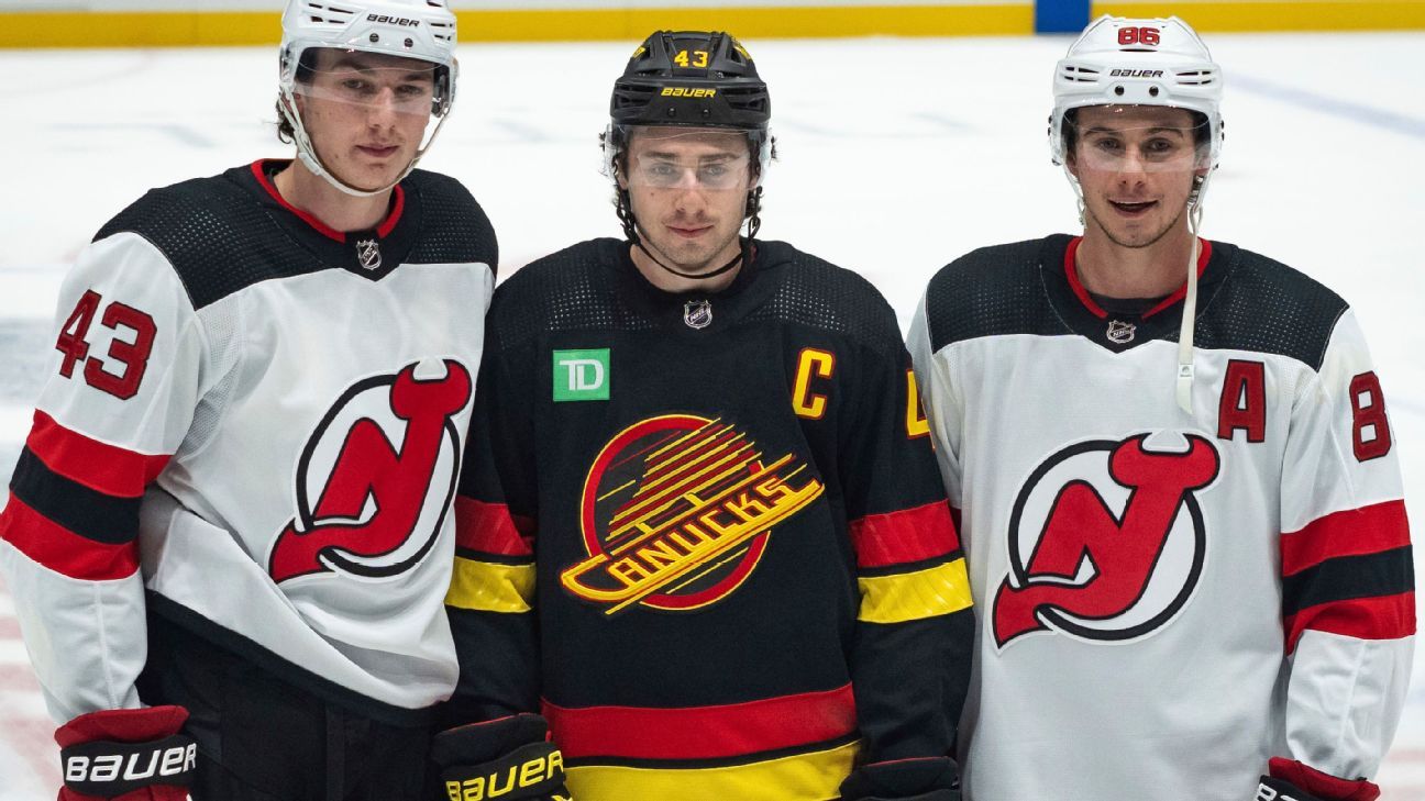Devils D Hughes: I’d love to play with both bros