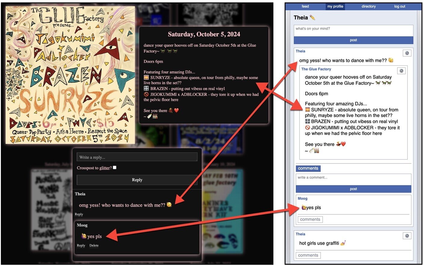 Graffiti framework lets people personalize online social spaces while staying connected with others