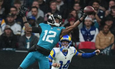 Jaguars’ Travis Hunter notches first career touchdown vs Rams