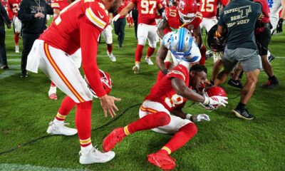 Lions’ Brian Branch snubs Patrick Mahomes after loss, sparks brawl with Chiefs wide receiver
